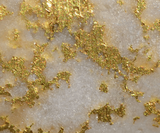 alluvial gold matrix  in quartz to complement description of extraction processes